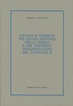 Natura e funzioni dei legati pontifici nella storia e nel contesto ecclesiologico del Vaticano II