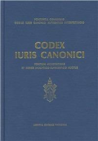 Codex iuris canonici. Auctoritate Ioannis Pauli PP. II promulgatus, fontium annotatione et indice analytico-alphabetico auctus - copertina
