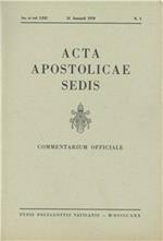 Acta Apostolicae Sedis (1970)