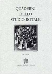 Quaderni dello studio rotale. Vol. 16 - copertina