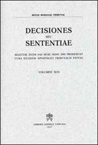 Rotae Romanae decisiones seu sententiae. Decisiones seu sententiae. Selectae inter eas quae anno 2000 prodierunt cura eiusdem Apostolici tribunalis editae. Vol. 92 - copertina