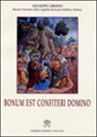 Bonum est confiteri Domino - copertina