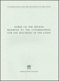 Norms on the delicts reserved to the congregation for the doctrine of the faith - copertina