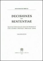 Decisiones seu sententiae. Selectae inter eas quae anno 2005 prodierunt cura eiusdem apostolici tribunalis editae. Vol. 97