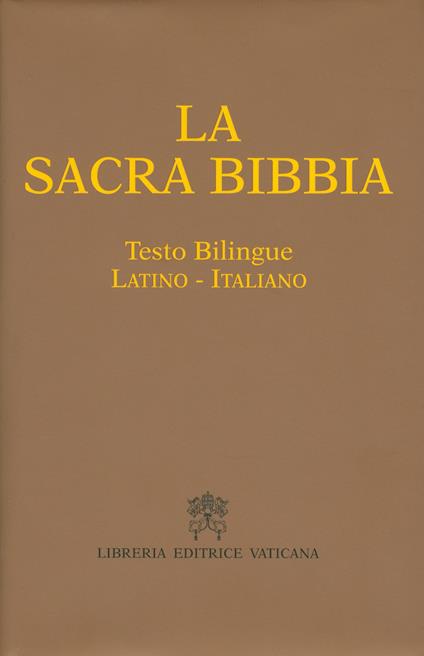 La Sacra Bibbia. Testo latino a fronte - copertina
