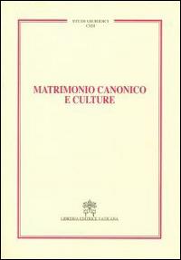 Matrimonio canonico e culture - copertina