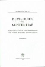 Decisiones seu sententiae. Selectae inter eas quae anno 2009 prodierunt cura eiusdem apostolici tribunalis editae