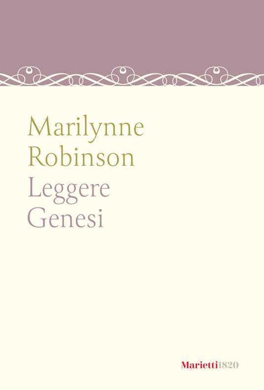 Leggere genesi - Marilynne Robinson - copertina