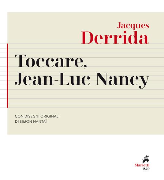 Toccare, Jean-Luc Nancy - Jacques Derrida - copertina
