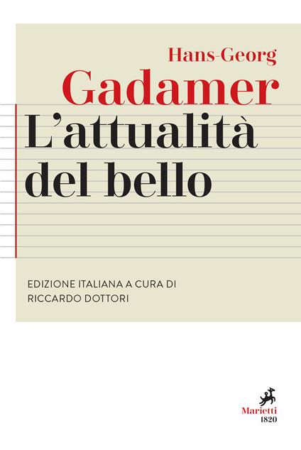 L'attualità del bello. Studi di estetica ermeneutica - Hans Georg Gadamer - copertina