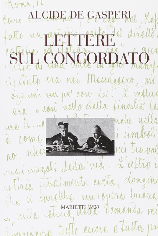 Lettere sul concordato - Alcide De Gasperi - copertina
