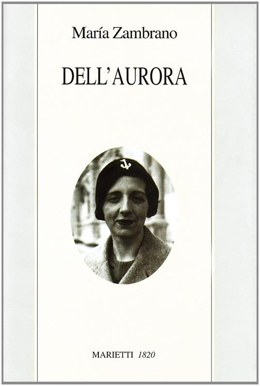 Dell'aurora - María Zambrano - copertina