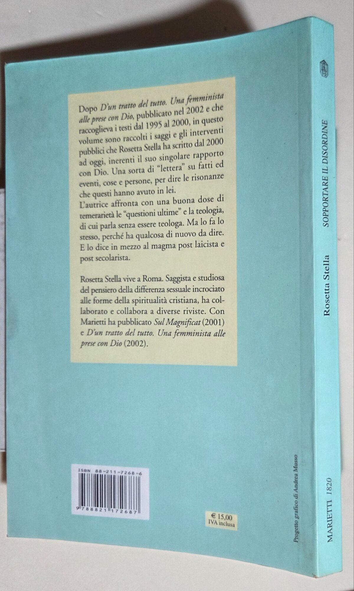 Sopportare il disordine. Una teologia fatta in casa