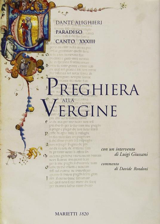 Preghiera alla Vergine. Paradiso, canto XXXIII - Dante Alighieri - copertina