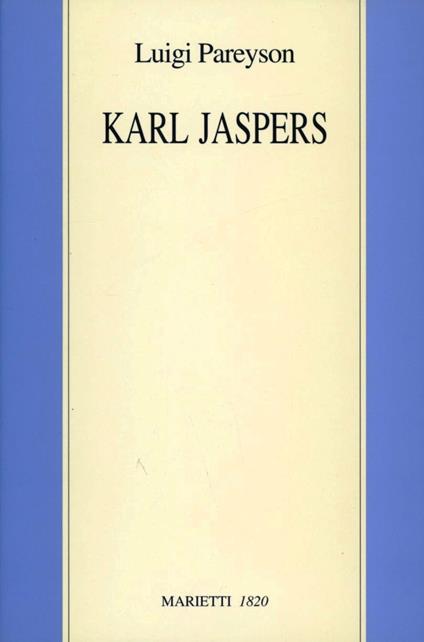 Karl Jaspers - Luigi Pareyson - copertina