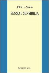 Senso e sensibilia - John Langshaw Austin - copertina
