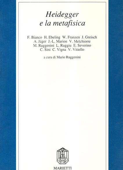 Heidegger e la metafisica - copertina