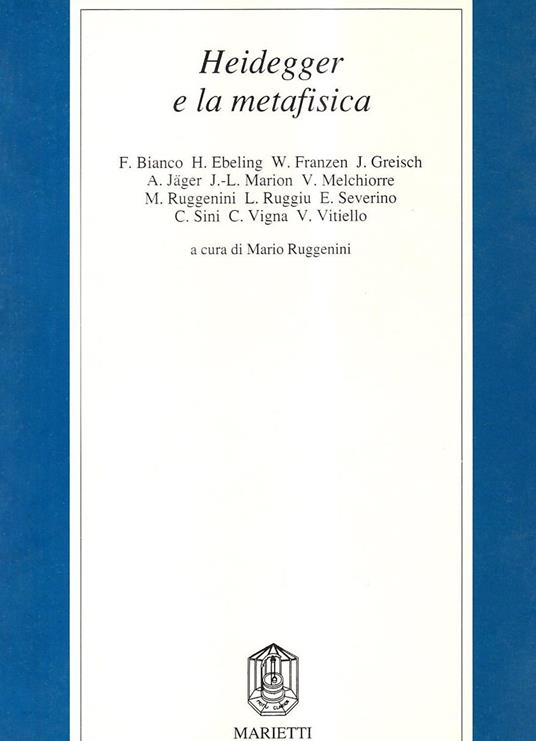 Heidegger e la metafisica - copertina