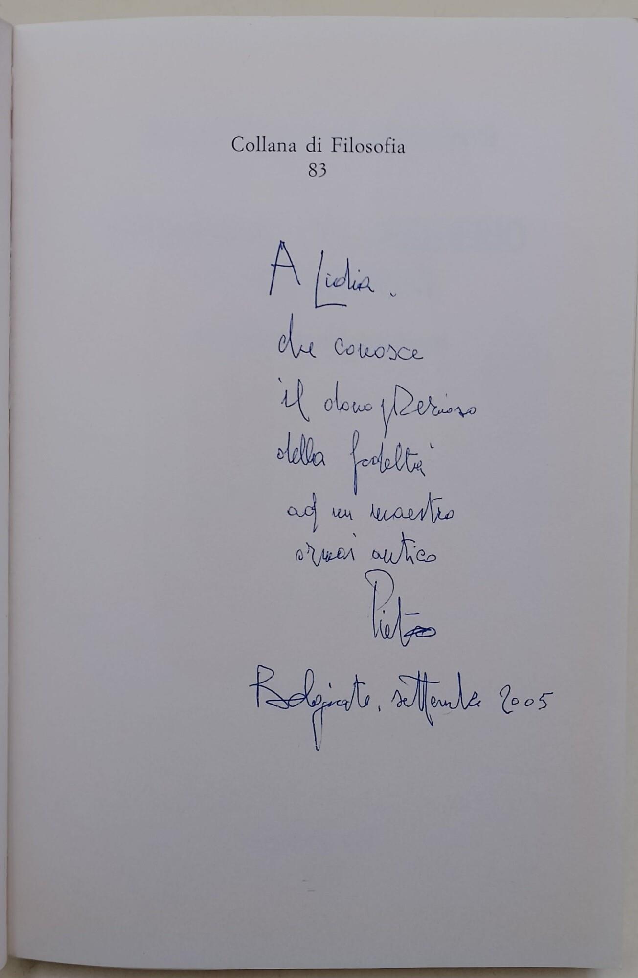 Ontologia del desiderio in Pietro Prini