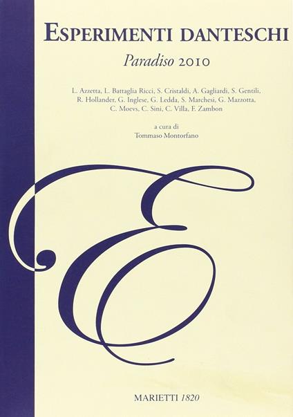 Esperimenti danteschi. Paradiso - copertina
