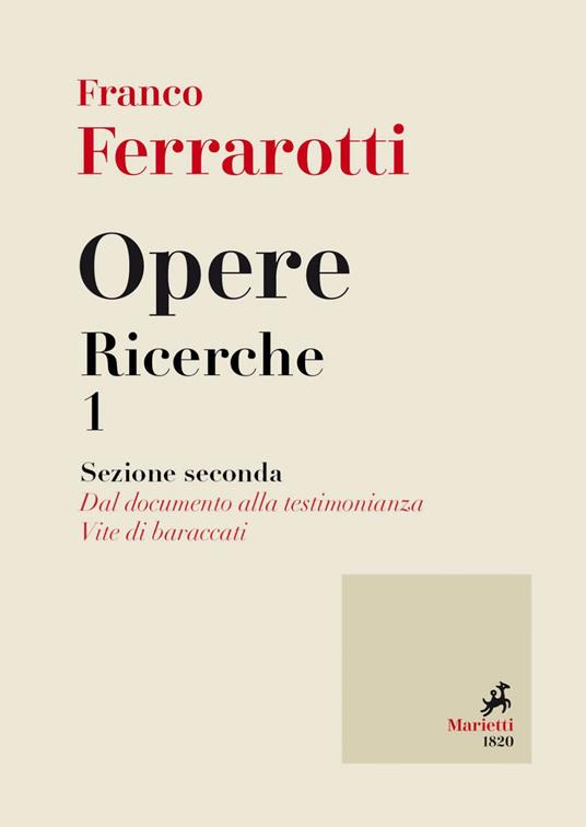 Opere. Ricerche. Vol. 1/2 - Franco Ferrarotti - ebook