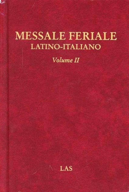 Messale feriale latino-italiano. Vol. 2 - copertina