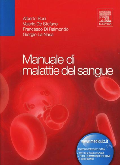 Manuale di malattie del sangue - copertina