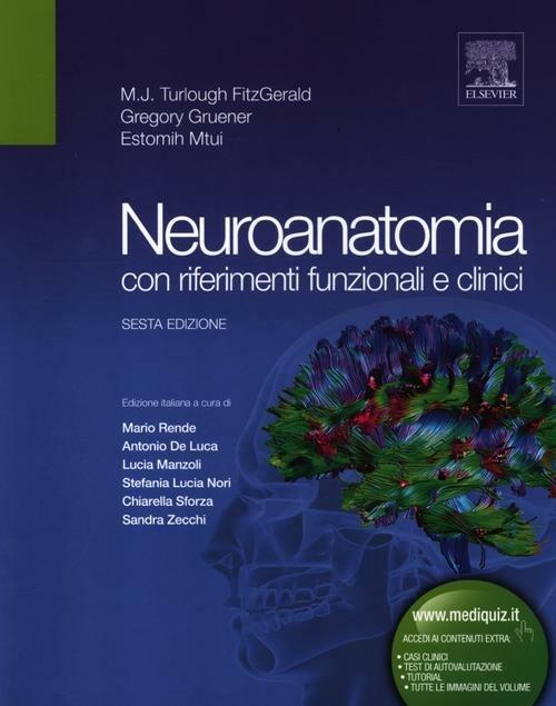 Neuroanatomia con riferimenti funzionali e clinici. Ediz. illustrata - M. J. Fitzgerald Turlough,Gregory Gruener,Estomih Mtui - copertina