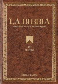 La Bibbia. Vol. 4: Sussidi. - copertina