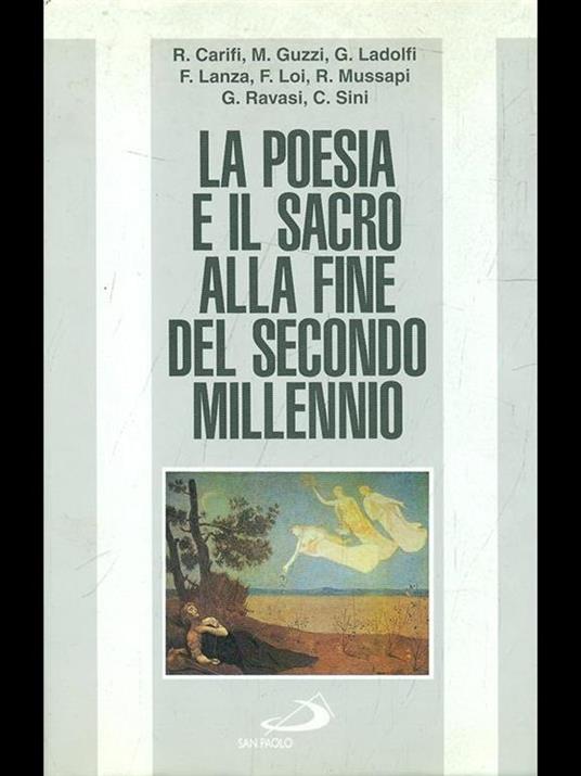 La poesia e il sacro alla fine del secondo millennio. Atti del Convegno (Borgomanero, 17 giugno 1995) - copertina