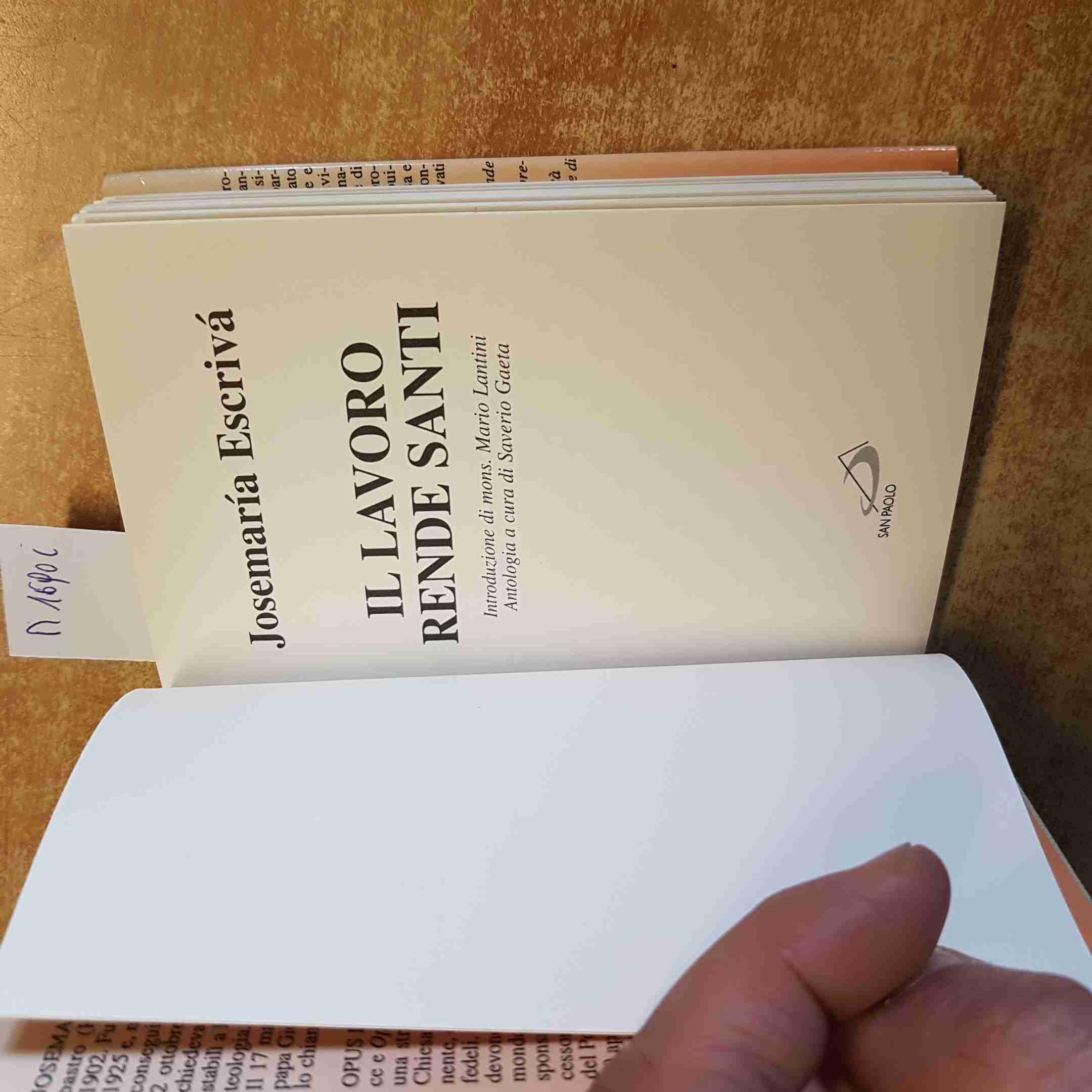 Il lavoro rende santi
