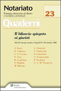 Il bilancio spiegato ai giuristi - copertina
