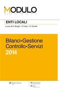 Modulo Enti locali 2014. Bilanci gestione controllo servizi - Antonio Borghi,Piero Criso,Giuseppe Farneti - ebook