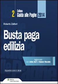 Busta paga edilizia - Roberto Zaltieri - copertina