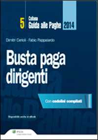 Busta paga. Dirigenti 2014