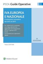 IVA europea e nazionale. L'evoluzione normativa dal 2015 al 2017