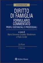 Diritto di famiglia. Formulario commentato. Con CD-ROM