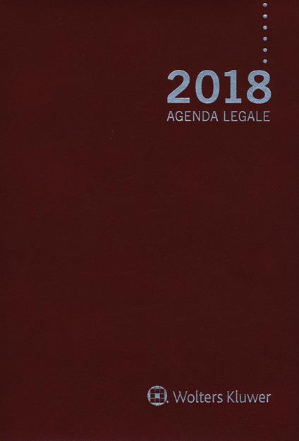 Agenda legale 2018. Con appendice - copertina