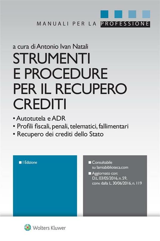 Strumenti e procedure per il recupero crediti - Antonio Ivan Natali - ebook