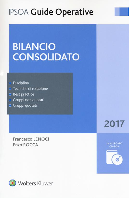 Bilancio consolidato. Con Contenuto digitale per download e accesso on line. Con CD-ROM - Francesco Lenoci,Enzo Rocca - copertina