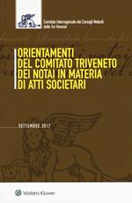 Orientamenti del Comitato Triveneto dei notai in materia di atti societari