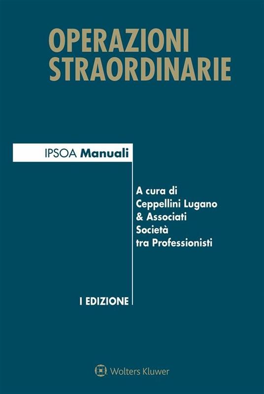 Operazioni straordinarie - Ceppellini Lugano & Associati - ebook