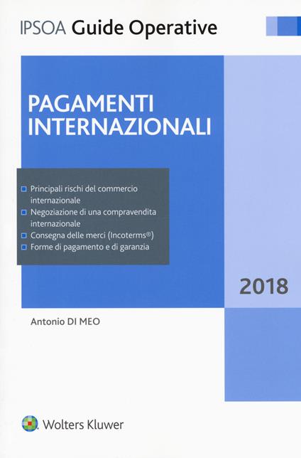 Pagamenti internazionali. Con Contenuto digitale per download e accesso on line - Antonio Di Meo - copertina