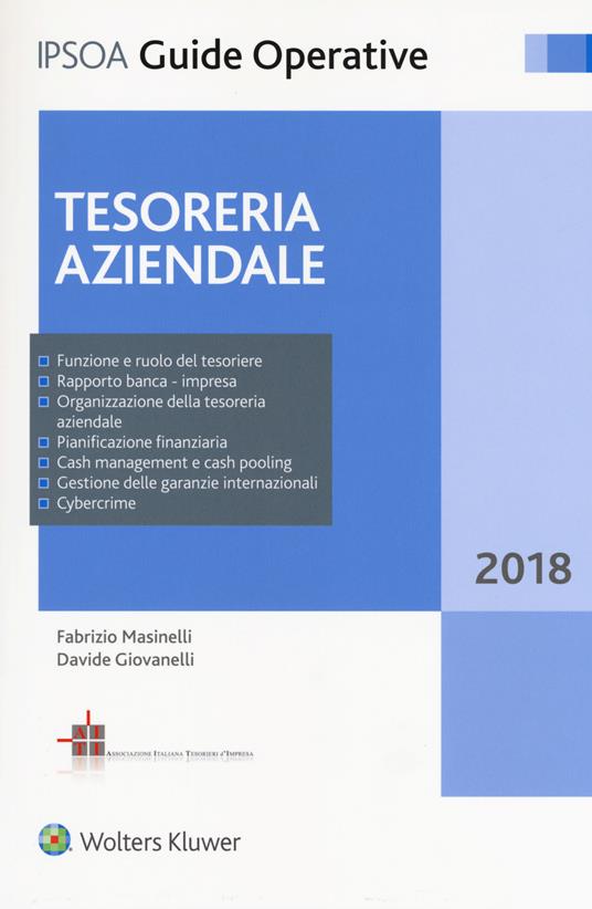 Tesoreria aziendale 2018 - Fabrizio Masinelli,Davide Giovanelli - copertina