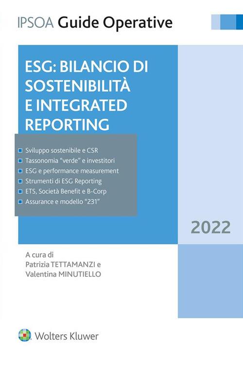 ESG: bilancio di sostenibilità e integrated reporting - Valentina Minutiello,Patrizia Tettamanzi - ebook