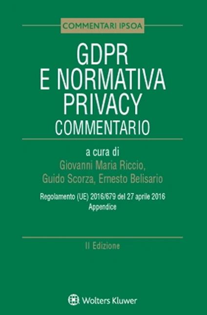 GDPR e normativa privacy. Commentario - copertina