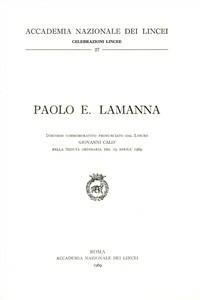 Paolo E. Lamanna - Giovanni Calò - copertina