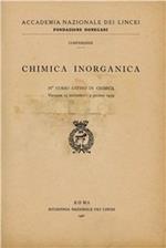 Chimica inorganica. 4º Corso estivo di chimica (Varenna 23 settembre-7 ottobre 1959)