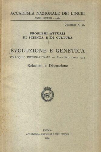 Evoluzione e genetica - copertina