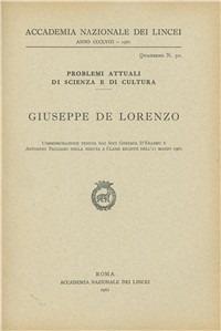 Giuseppe De Lorenzo - Geremia D'Erasmo,Antonino Pagliaro - copertina